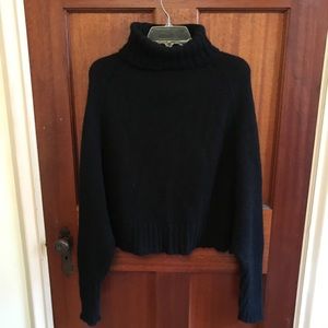 Crop Black Turtleneck